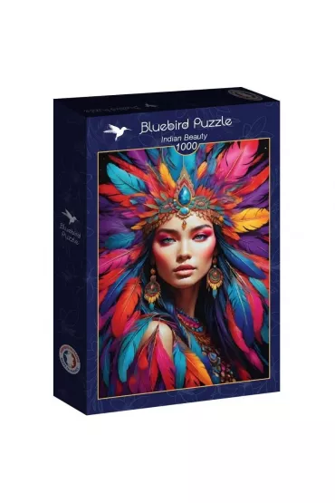 Puzzle 1000 el. India�ska pi�kno�� Bluebird Puzzle