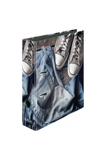 Herlitz Segregator A4 Jeans shoes 80 mm