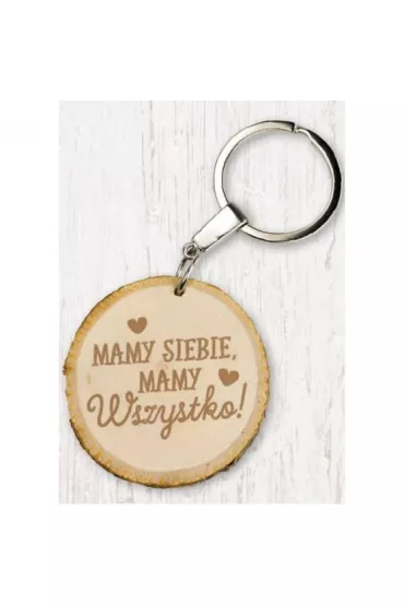 Kukartka Brelok Ekoart "Mamy siebie, mamy wszystko!"