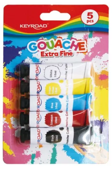 Keyroad Farby tempera 10 ml x 5 kolor�w