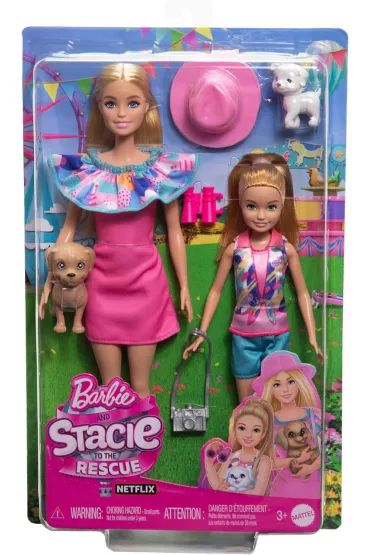 Barbie Stacie i Barbie 2-pak lalek HRM09 Mattel