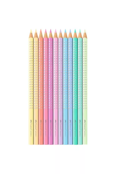 Faber-Castell Kredki o��wkowe Sparkle Pastel w metalowym opakowaniu 12 szt.