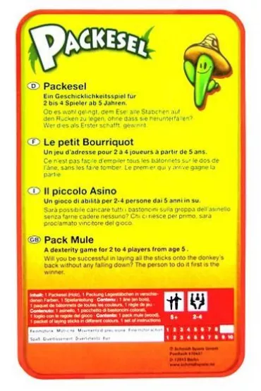 Gra Balansuj�cy Osio�ek w metalowej puszce Schmidt Spiele-Gry