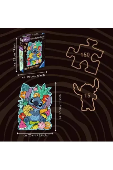 Puzzle drewniane 150 el. Disney Stitch Ravensburger