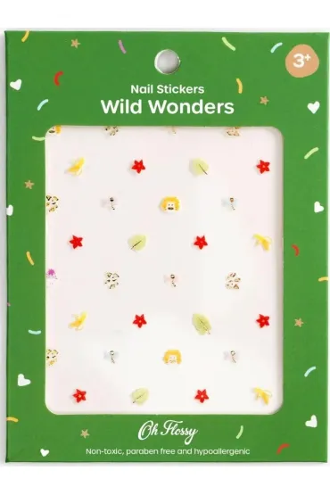 Oh Flossy! Naklejki na paznokcie dla dzieci Wild Wonders