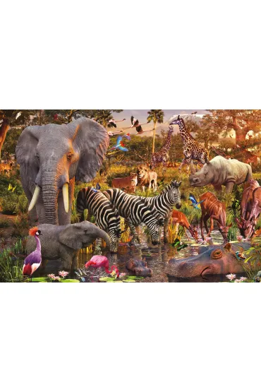 Puzzle 3000 el. Zwierz�ta Afryki Ravensburger