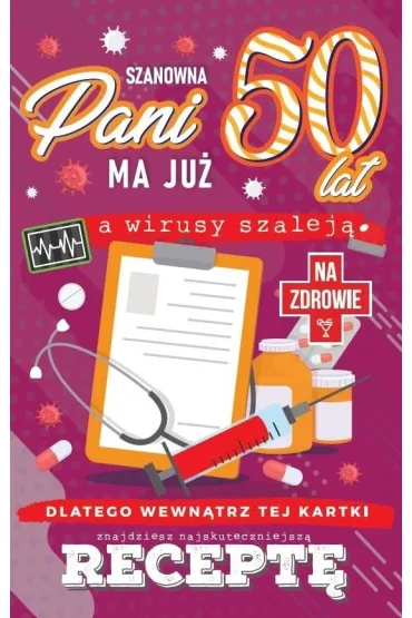 Yeku Karnet Urodzinowy z recept� 50 JCX-050