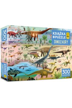 Ksika i puzzle 300 el. Dinozaury Wilga Play