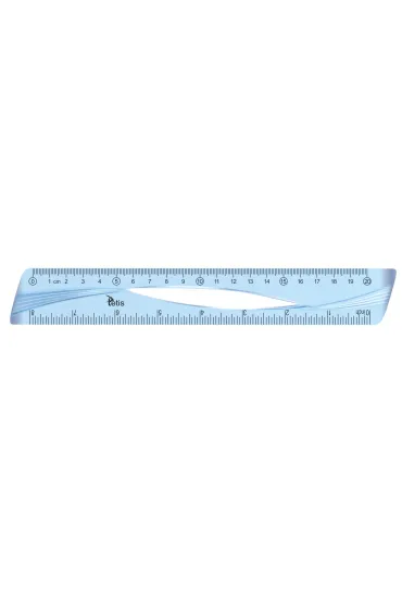 Tetis Linijka niebieska 20 cm