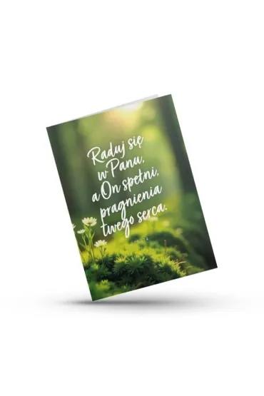 Kartka sk�adana - Raduj si� w Panu - las