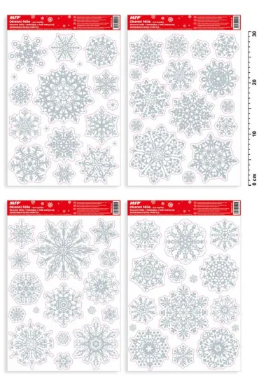 MFP Naklejki bo�onarodzeniowe brokat 20x30cm VA011