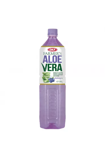 Okf Nap�j Farmers Aloe Vera z cz�stkami aloesu Blueberry 1.5 l