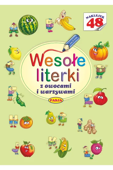 Weso�e literki z owocami i warzywami - Mariola Budek