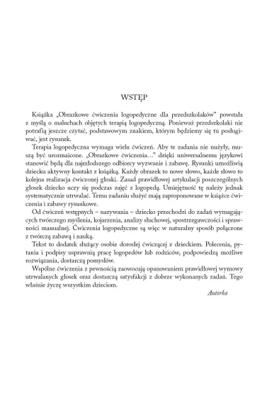 Obrazkowe �wiczenia logopedyczne dla przedszkolak�w. �wiczenia wspomagaj�ce terapi� logopedyczn� g�osek �, �, �, D� - Barbara Czarnik