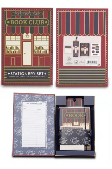 Half Moon Bay Pulteney Press Zestaw papierniczy Klub ksi��ki
