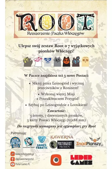 Root. Paczka w��cz�g�w Portal Games - Cole  Wehrle