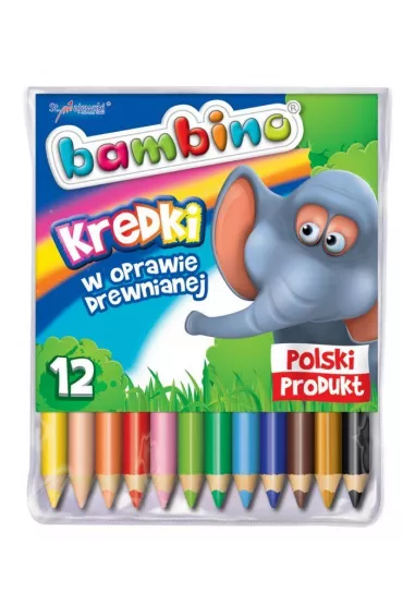St. Majewski Kredki w oprawie drewnianej Bambino 12 szt.