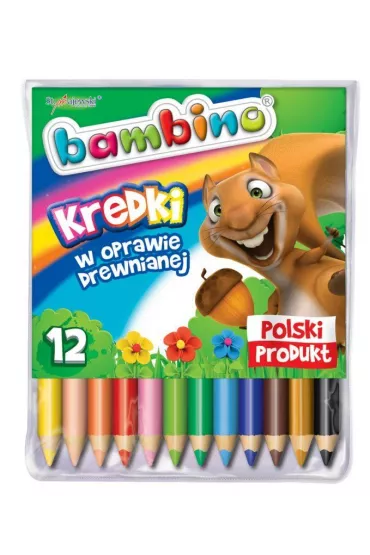 St. Majewski Kredki w oprawie drewnianej Bambino 12 szt.