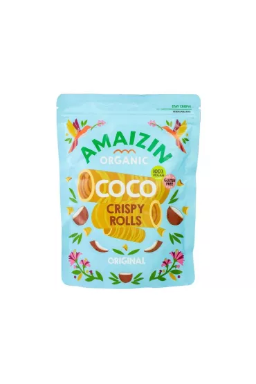 Amaizin Rollsy - chrupi�ce rurki kokosowe 140 g Bio
