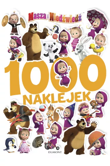 Masza i Nied�wied�. 1000 naklejek - Klaudyna Cwynar