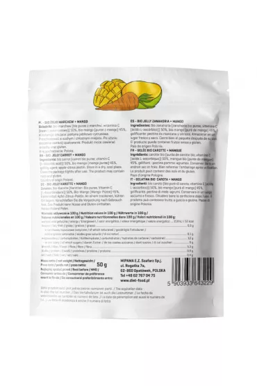 Diet-Food �elki marchew, mango 50 g Bio