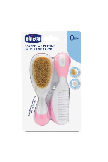 Chicco Szczotka z naturalnego w�osia + grzebyk 2 szt.
