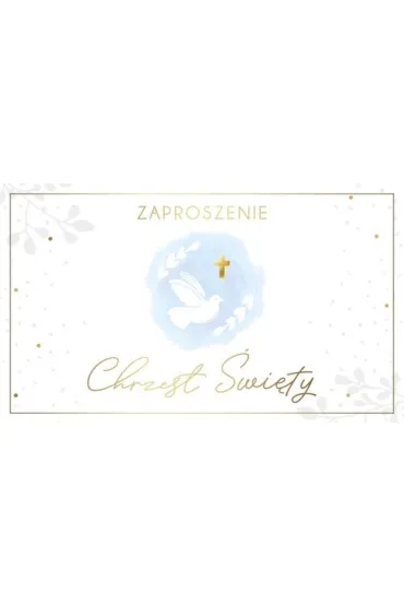 Armin Style ZAPROSZENIE CHRZEST 160X95 AS ZP-102 OP10SZT FOL