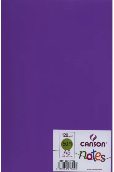 Canson Szkicownik notes z ok�adk� z pp A5 120g 50 arkuszy fioletowy 204127724