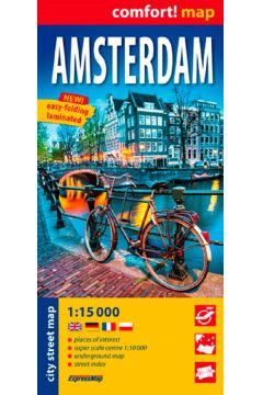 comfort!map Plan miasta Amsterdam 1:15 000