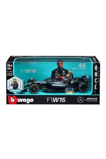 Race Formula Mercedes W15 W/ Figure 1:24 Bburago
