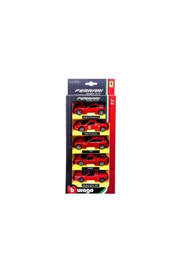 Ferrari Race + Play 5-pak 1:18 BBURAGO