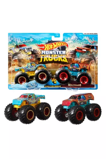 Hot Wheels. MT Pojazdy 1:64 2-pak Demolition Doubles Ast. FYJ64 Mattel