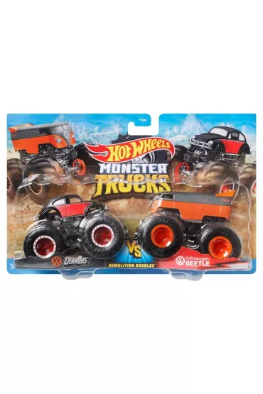 Hot Wheels. MT Pojazdy 1:64 2-pak Demolition Doubles Ast. FYJ64 Mattel