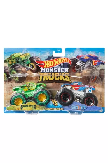 Hot Wheels. MT Pojazdy 1:64 2-pak Demolition Doubles Ast. FYJ64 Mattel