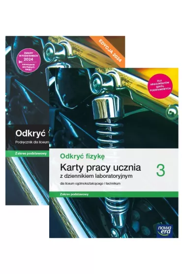 Pakiet Odkry� fizyk� 3. Podr�cznik i Karty pracy ucznia z dziennikiem laboratoryjnym dla liceum og�lnokszta�c�cego i technikum. Zakres podstawowy. Edycja 2024 - Marcin Braun, Weronika �liwa, Bart�omiej Piotrowski, Izabela  Kondratowicz