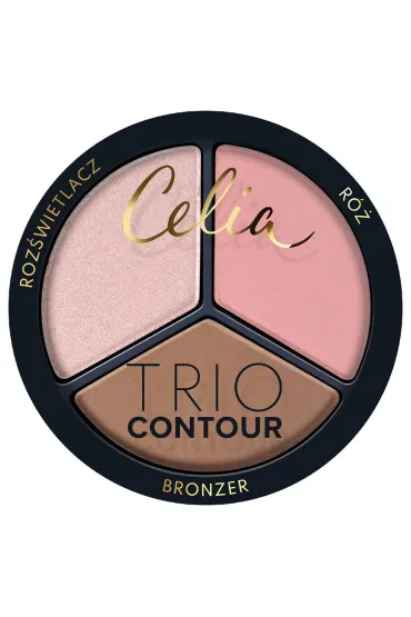 Celia Trio Contour zestaw do konturowania twarzy w pudrze 03