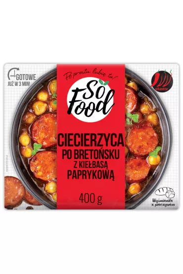 So Food Ciecierzyca po bretosku z kiebas paprykow 400 g