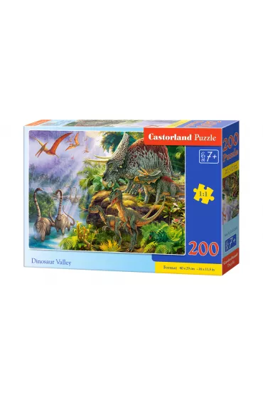 Puzzle 200 el. Dinosaur Valley Castorland