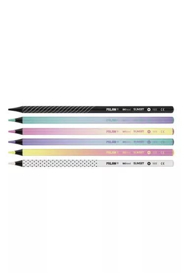 Milan Kredki o��wkowe Big Lead Sunset 1522 okr�g�e 6 szt.