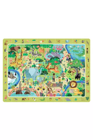 Puzzle obserwacyjne 80 el. W Zoo Dodo
