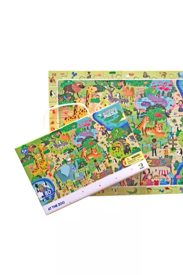 Puzzle obserwacyjne 80 el. W Zoo Dodo