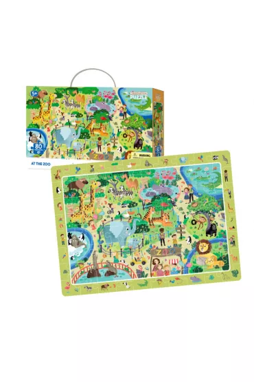 Puzzle obserwacyjne 80 el. W Zoo Dodo