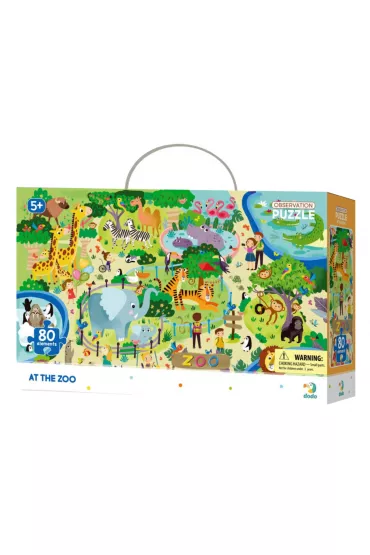 Puzzle obserwacyjne 80 el. W Zoo Dodo