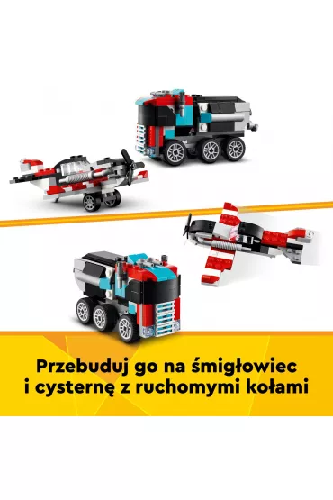 LEGO Creator Ciarwka z platform i helikopterem 31146