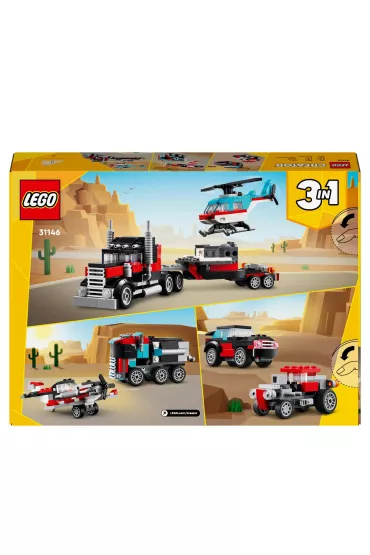 LEGO Creator Ciarwka z platform i helikopterem 31146