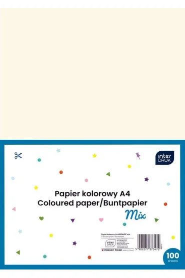 Interdruk Papier kolorowy A4 100 kartek