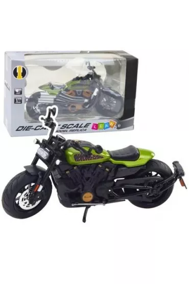 Motocykl Chopper z d�wiekiem i �wiat�em 1:12 LeanToys