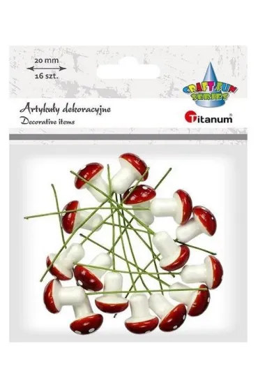 Titanum Muchomory styropianowe 17 x 20 mm