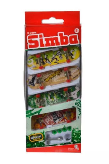 Deskorolki na palec Finger Skateboard zestaw 4 X-Treme Simba