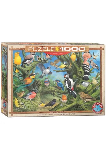 Puzzle 1000 el. Ptaki ogrodowe, Joahn Franc Eurographics